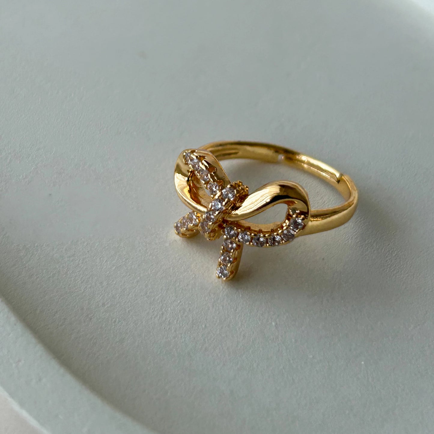 Bow Studded Ring