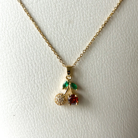 Cherry Bling Necklace