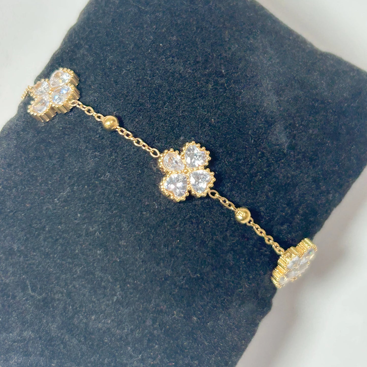 Diamond Clover Bracelet