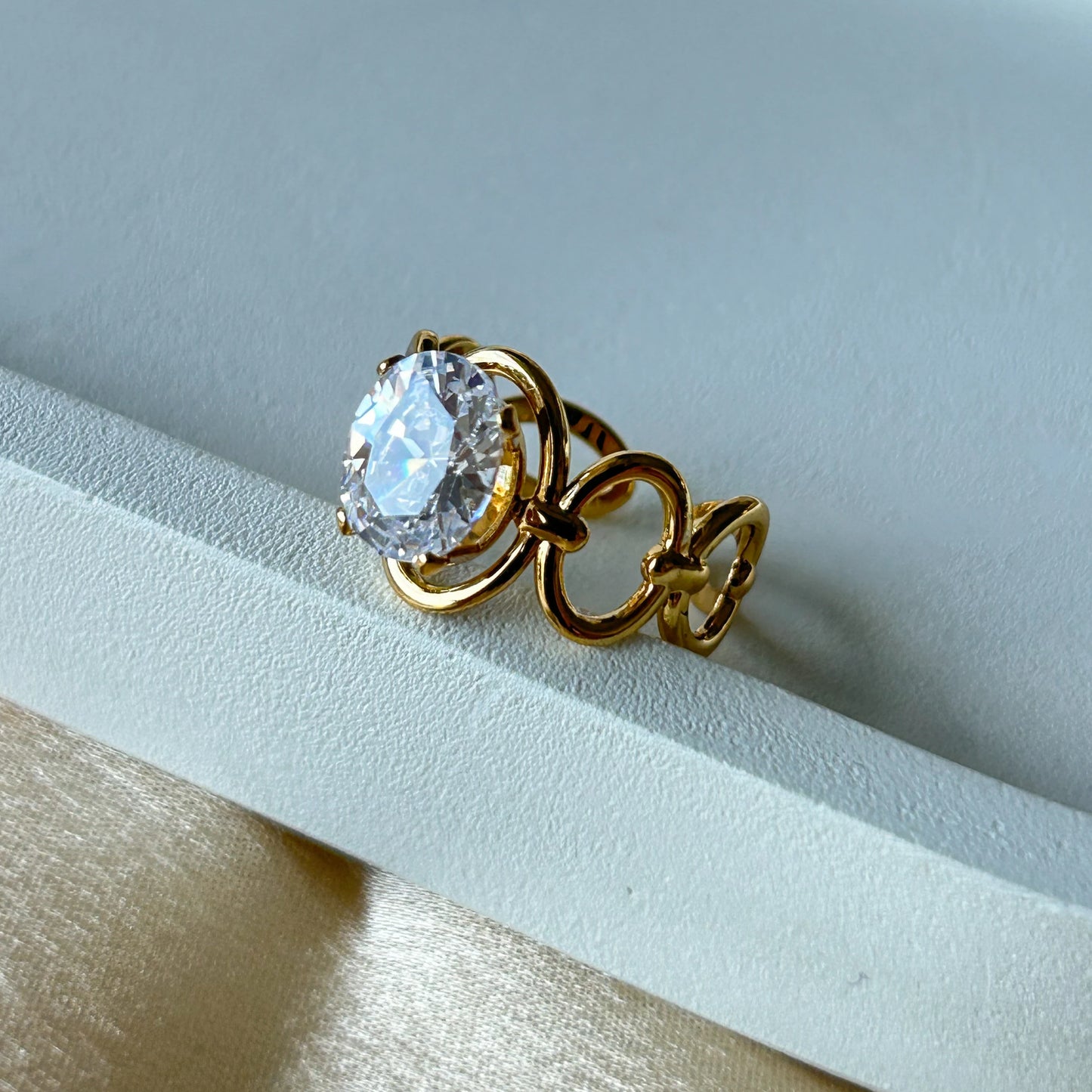 Diamond Loop Ring