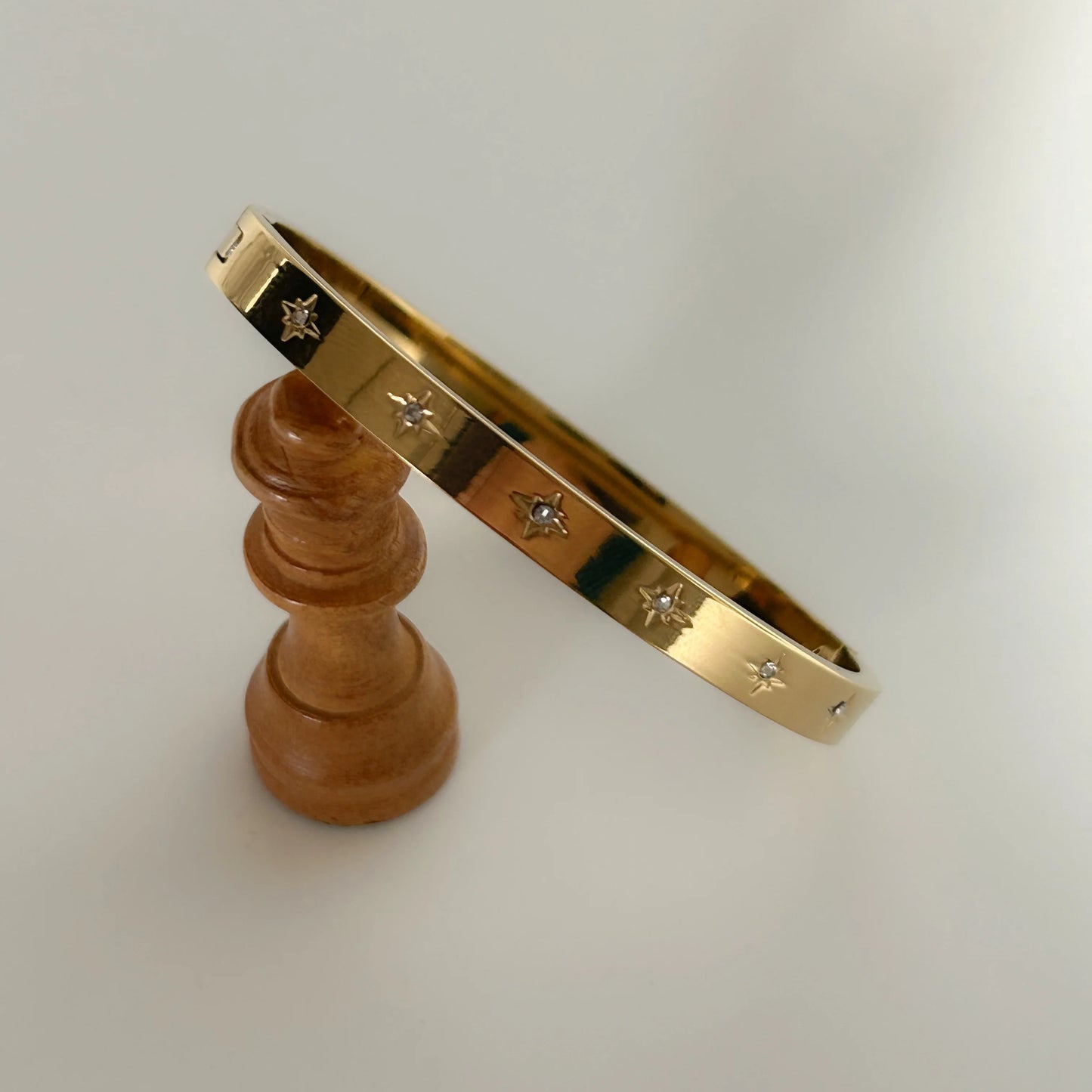 Diamond Studded Gold Bracelet
