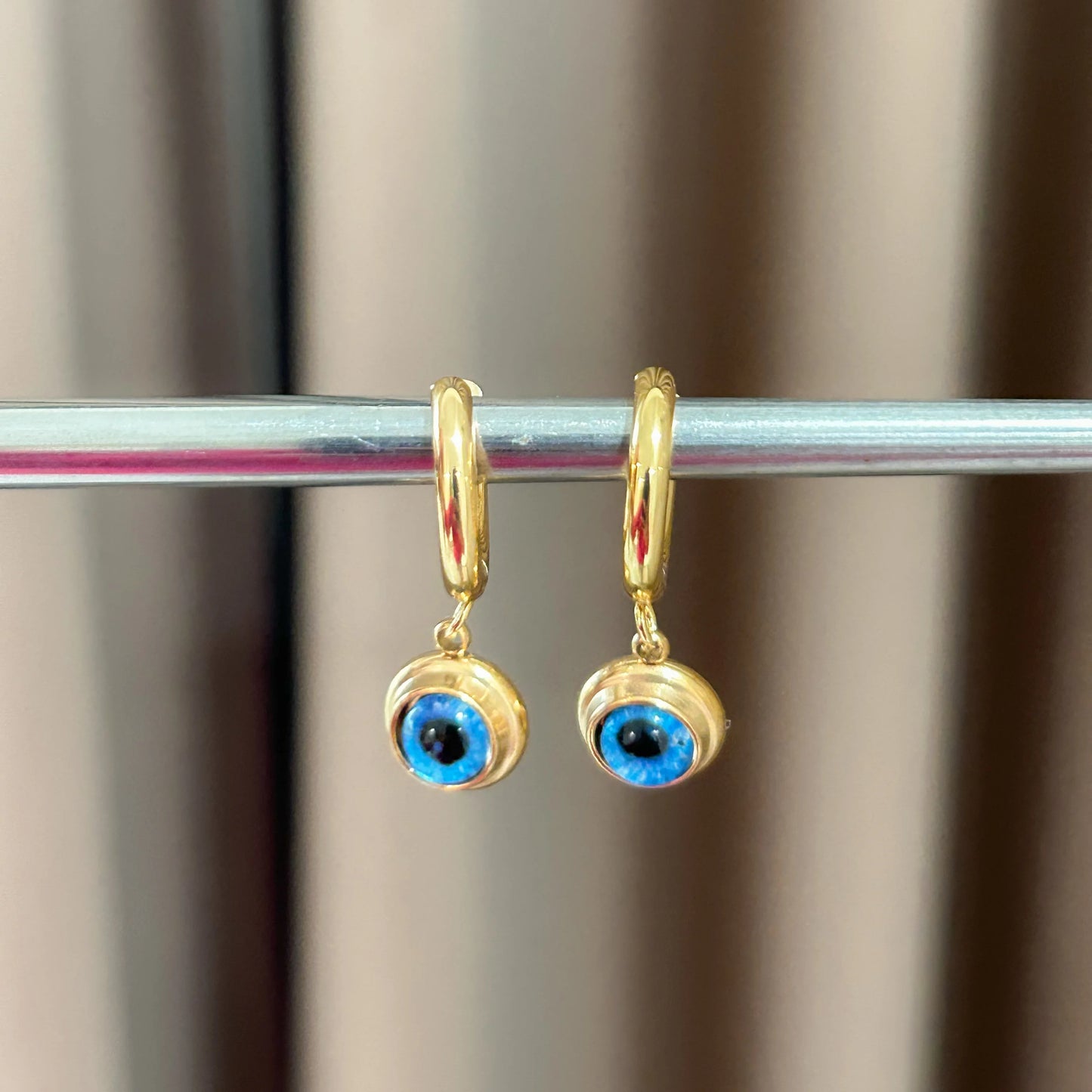 Evil Eye Hoop Earrings