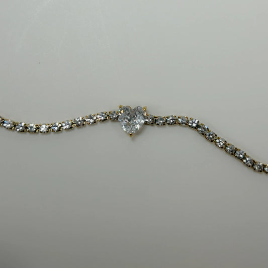 Heart Tennis Bracelet