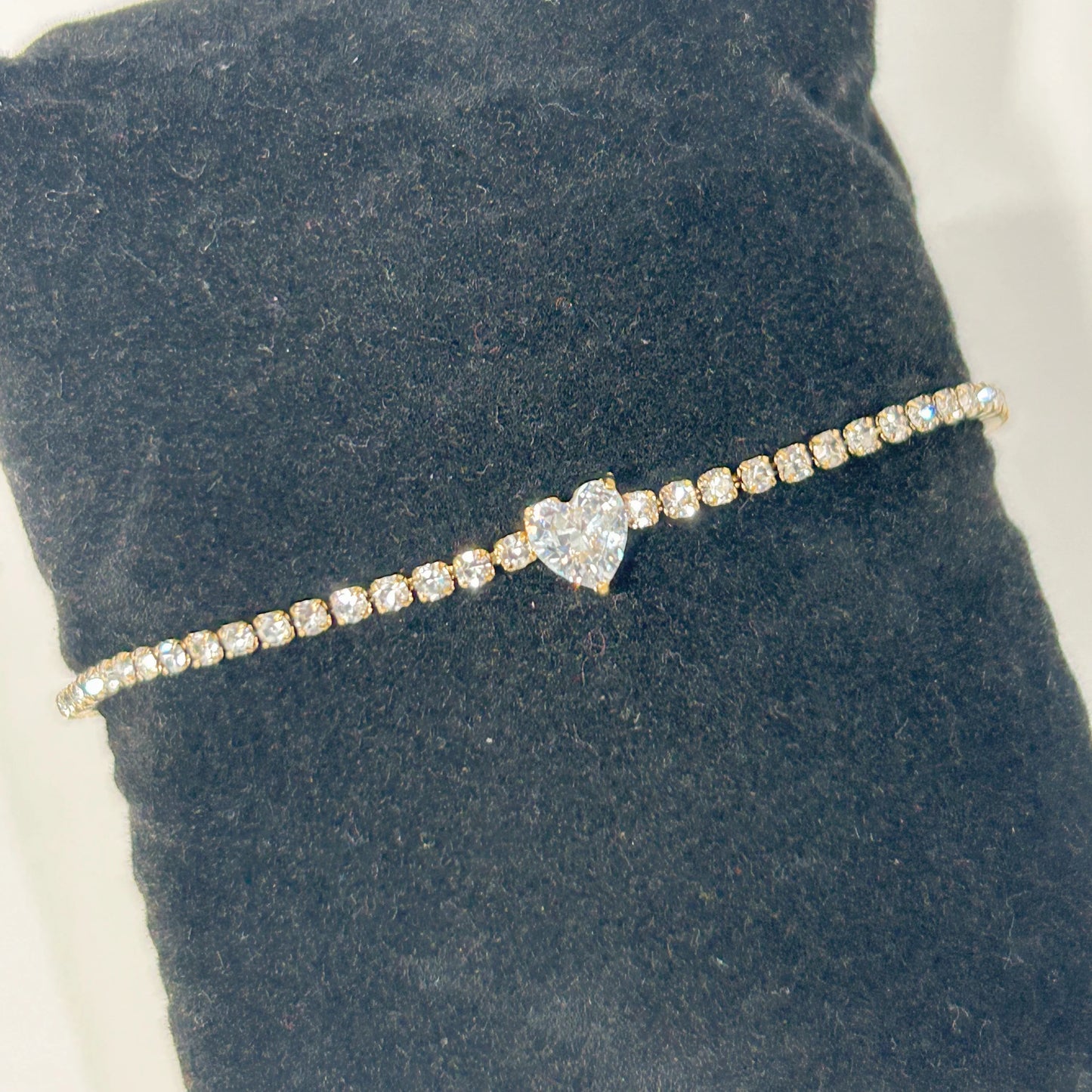 Heart Tennis Bracelet