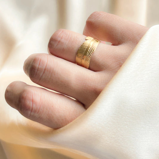 Leaf Band Ring