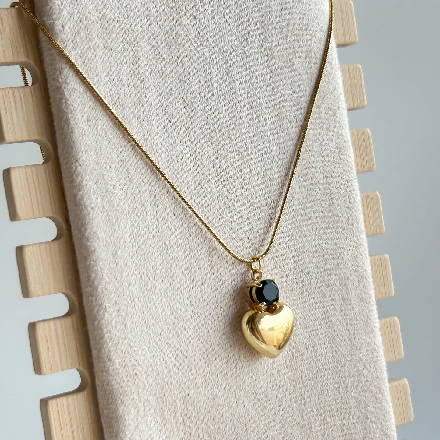 Midnight Heart Necklace