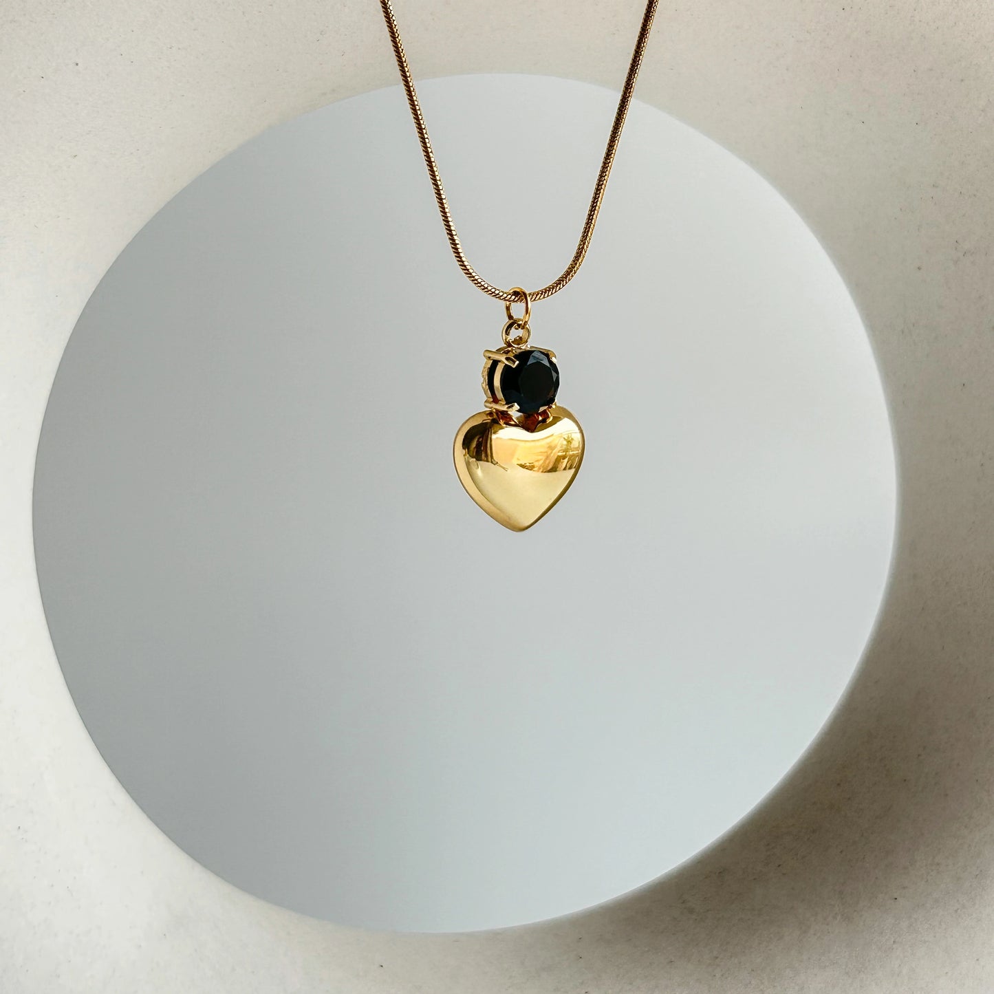 Midnight Heart Necklace