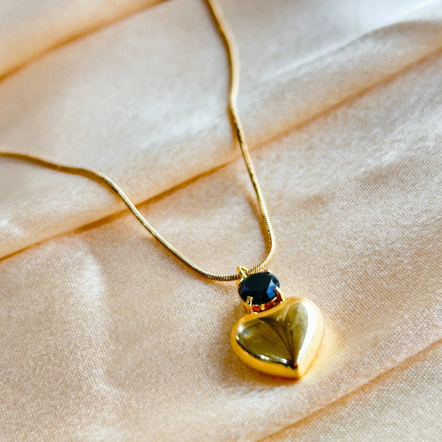 Midnight Heart Necklace