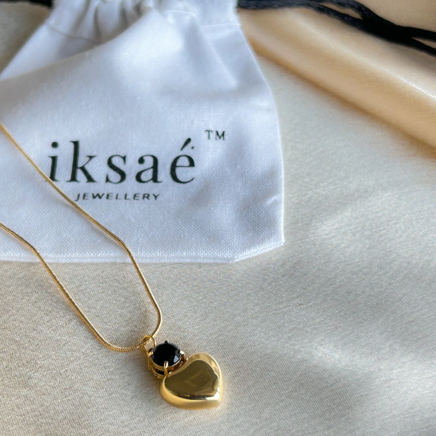 Midnight Heart Necklace