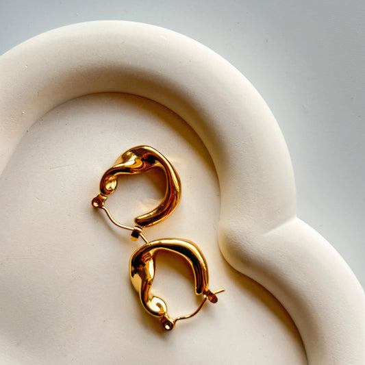 Spiral Hoop Earrings