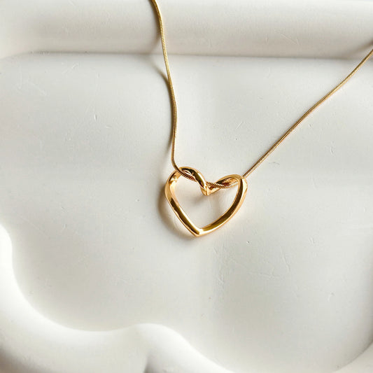 Twisted Heart Necklace