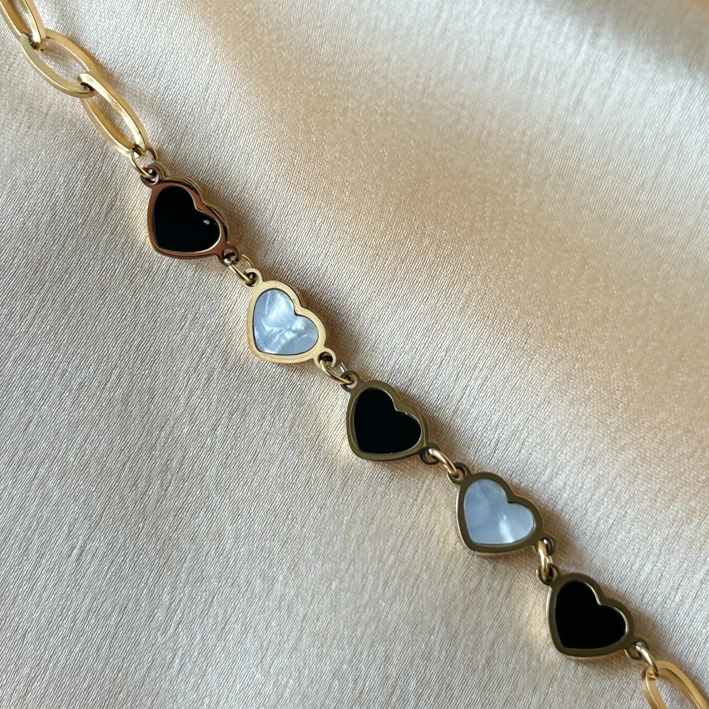 WB Hearts Chain Bracelet