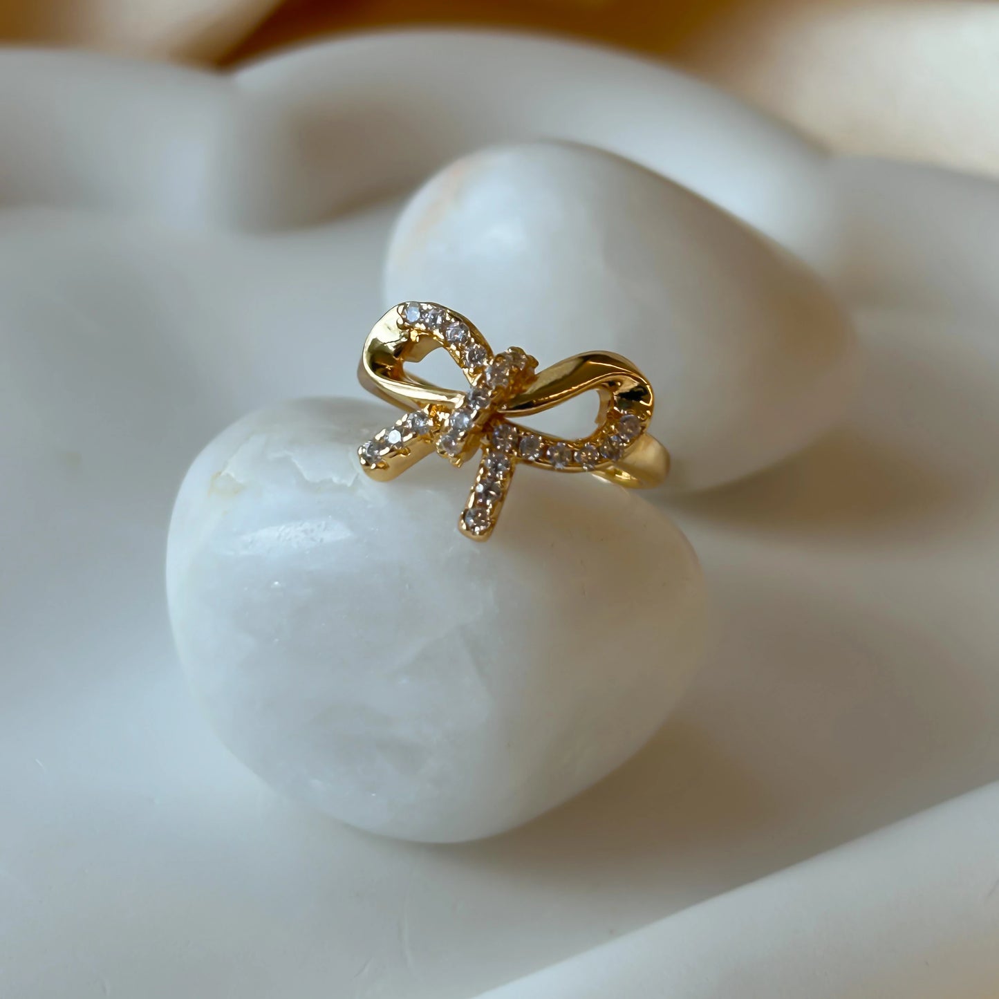 Bow Studded Ring