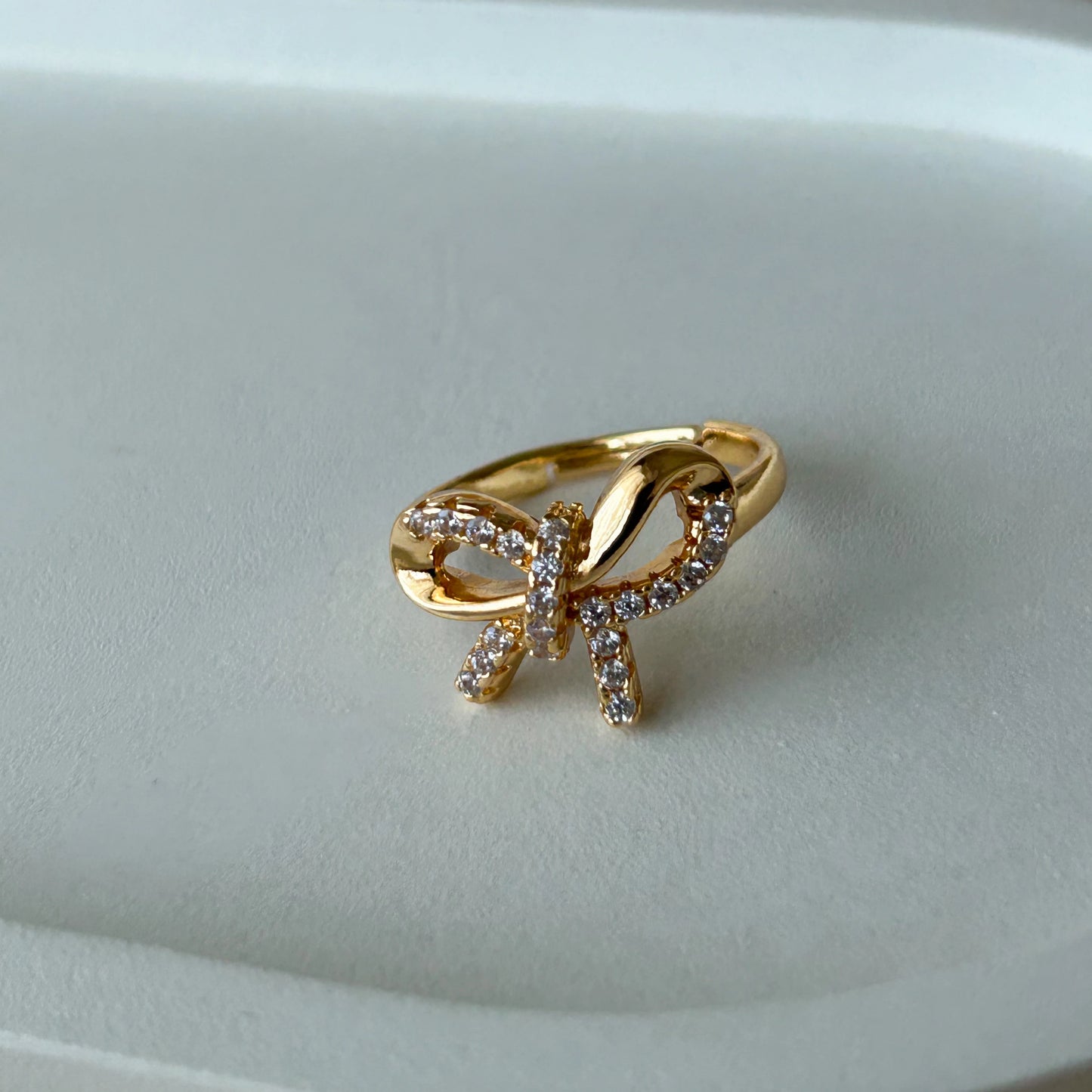 Bow Studded Ring