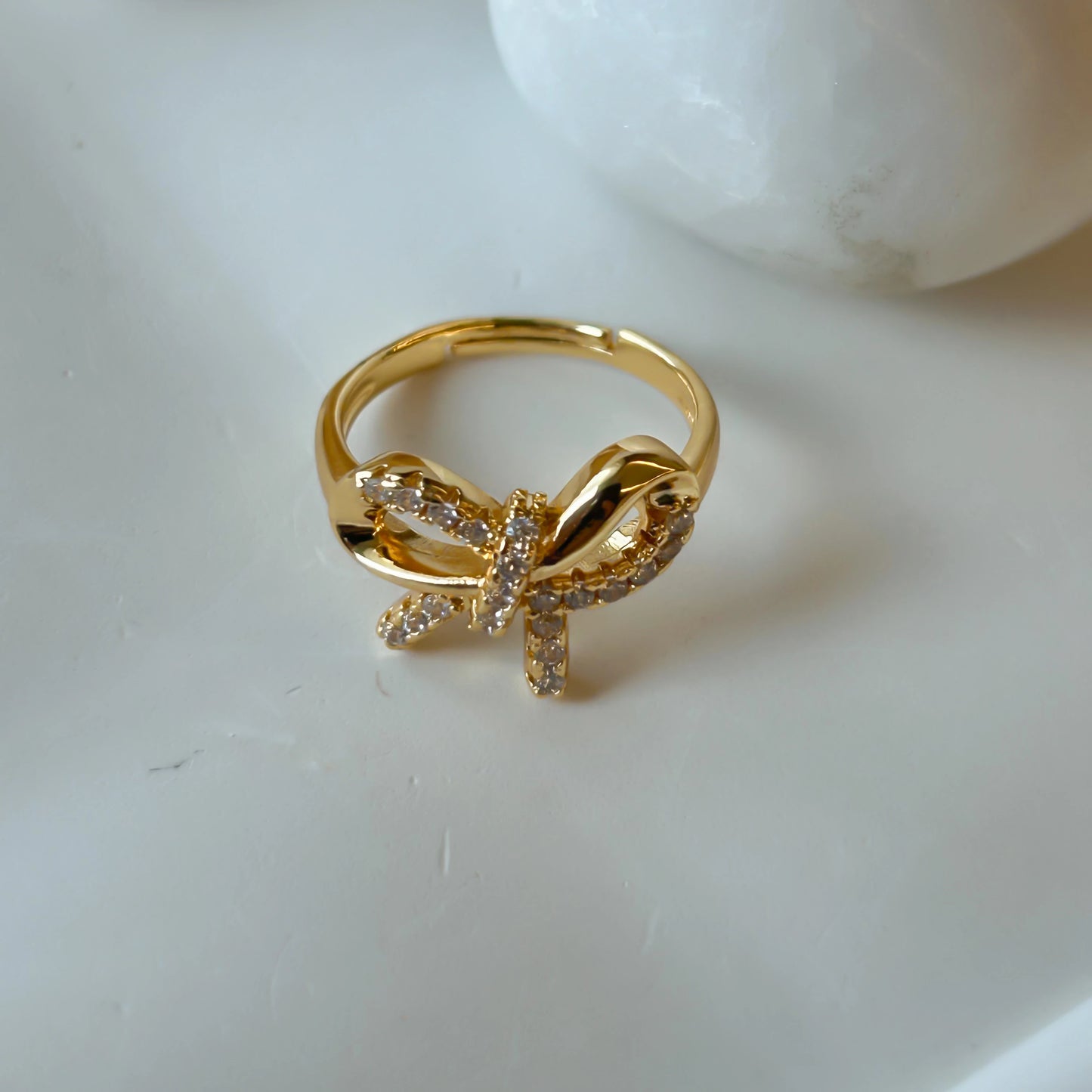 Bow Studded Ring
