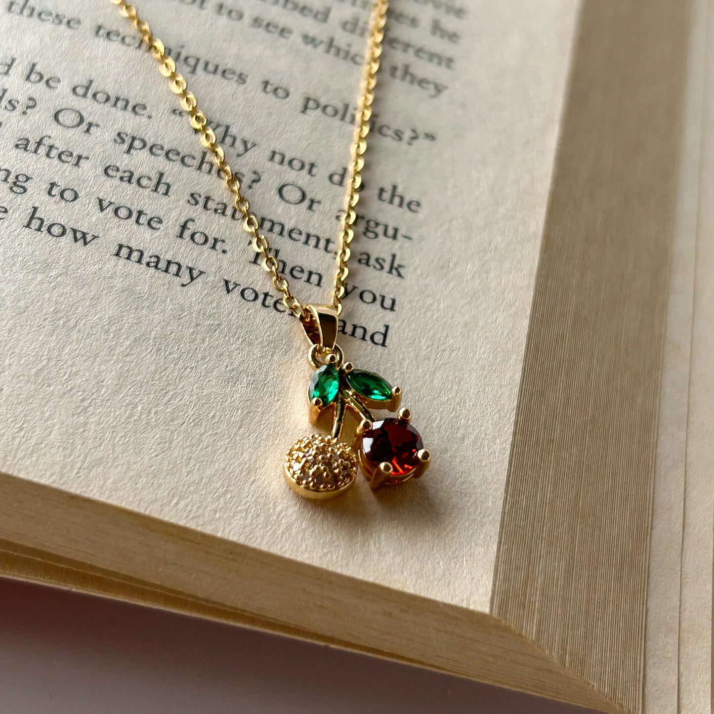 Cherry Bling Necklace