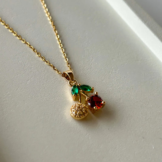 Cherry Bling Necklace