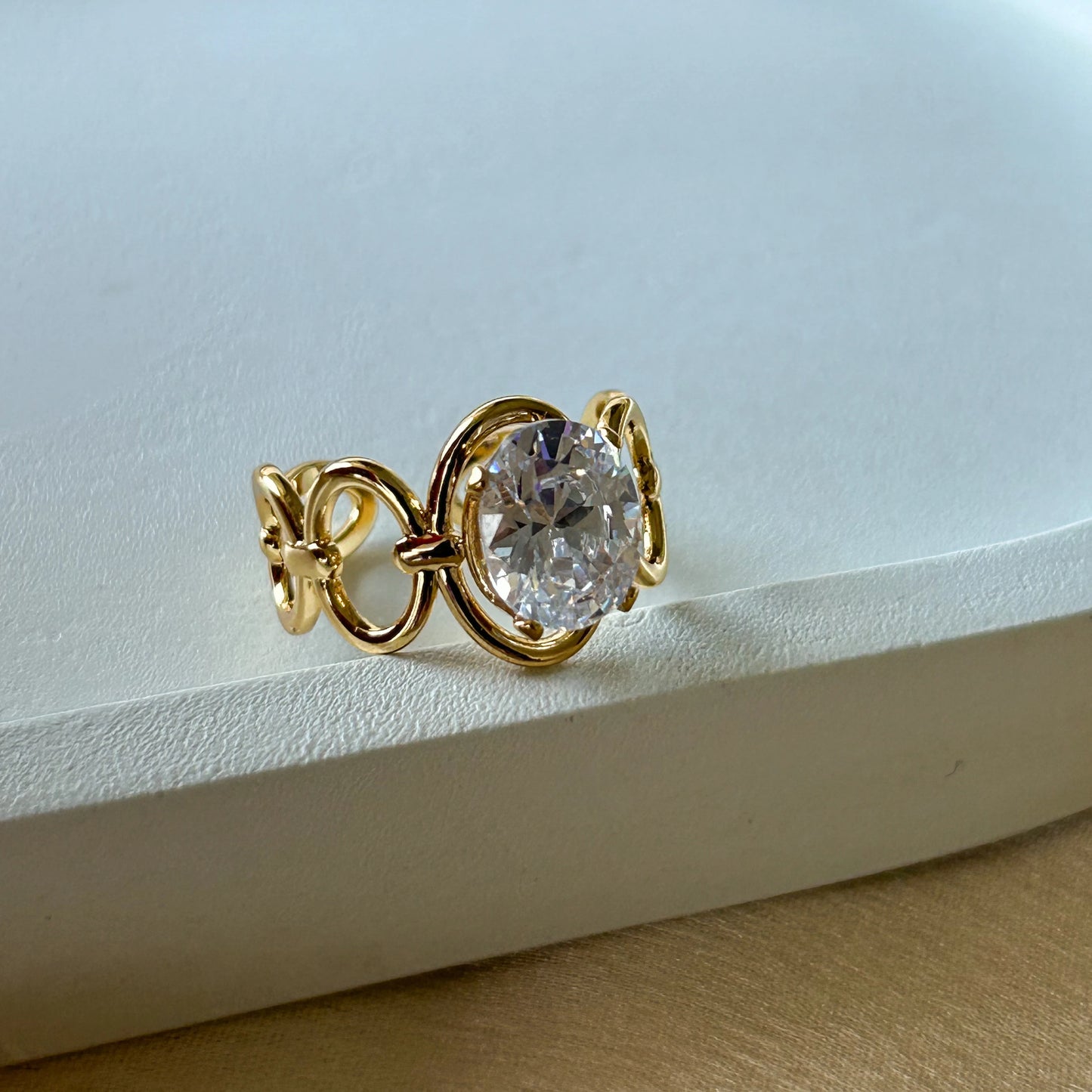 Diamond Loop Ring