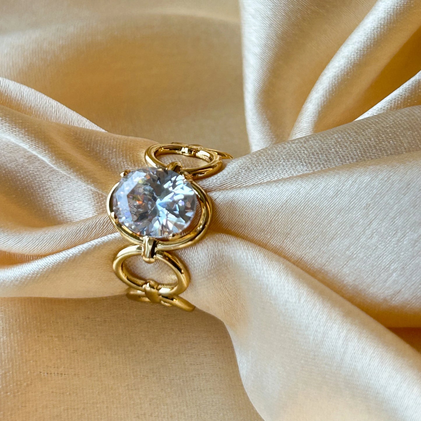 Diamond Loop Ring