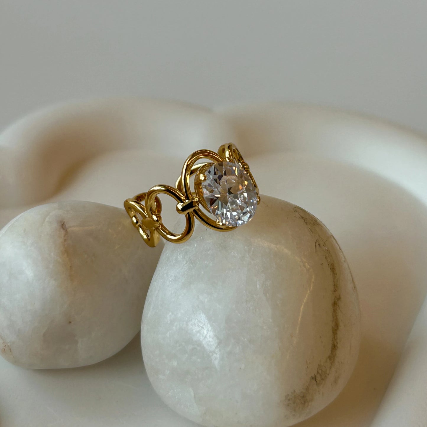 Diamond Loop Ring