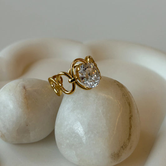Diamond Loop Ring