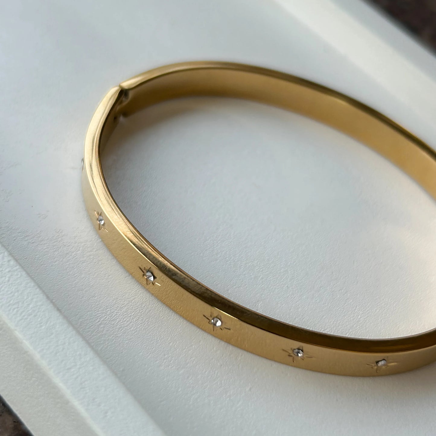 Diamond Studded Gold Bracelet