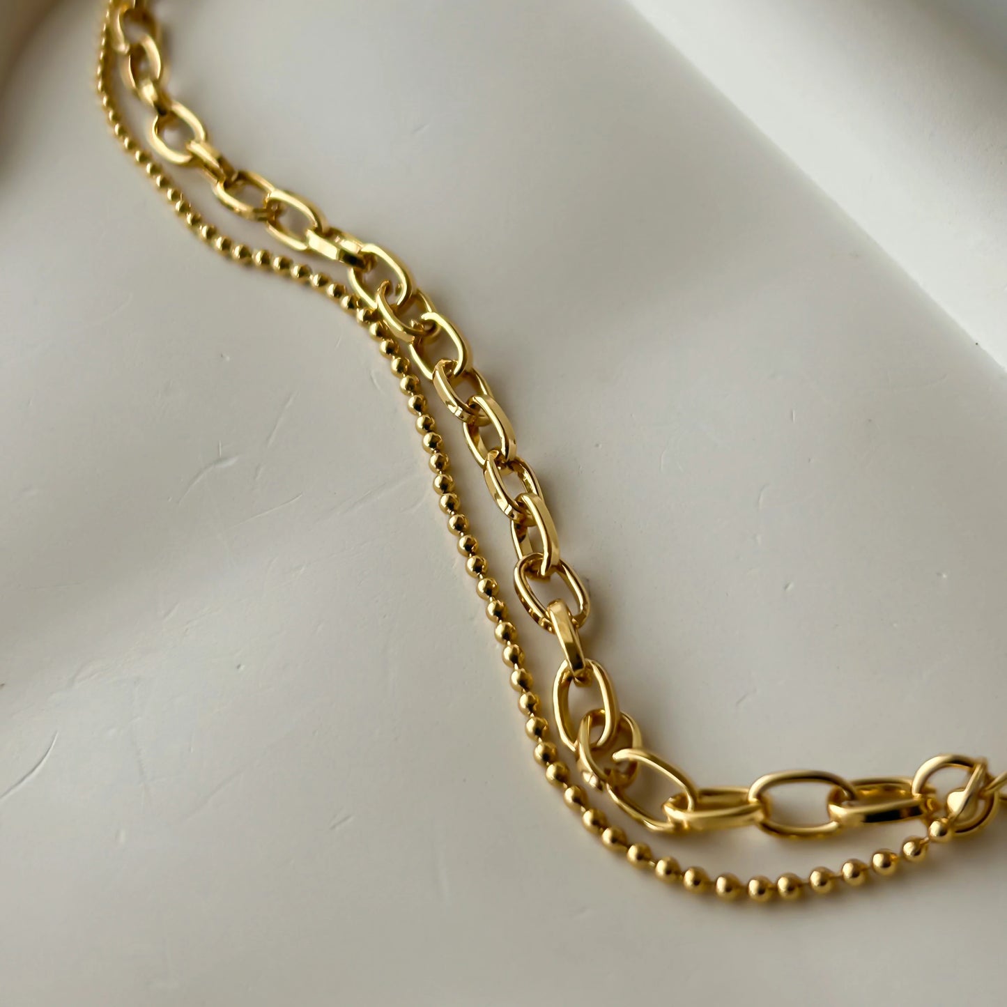 Dual Link Chain Bracelet