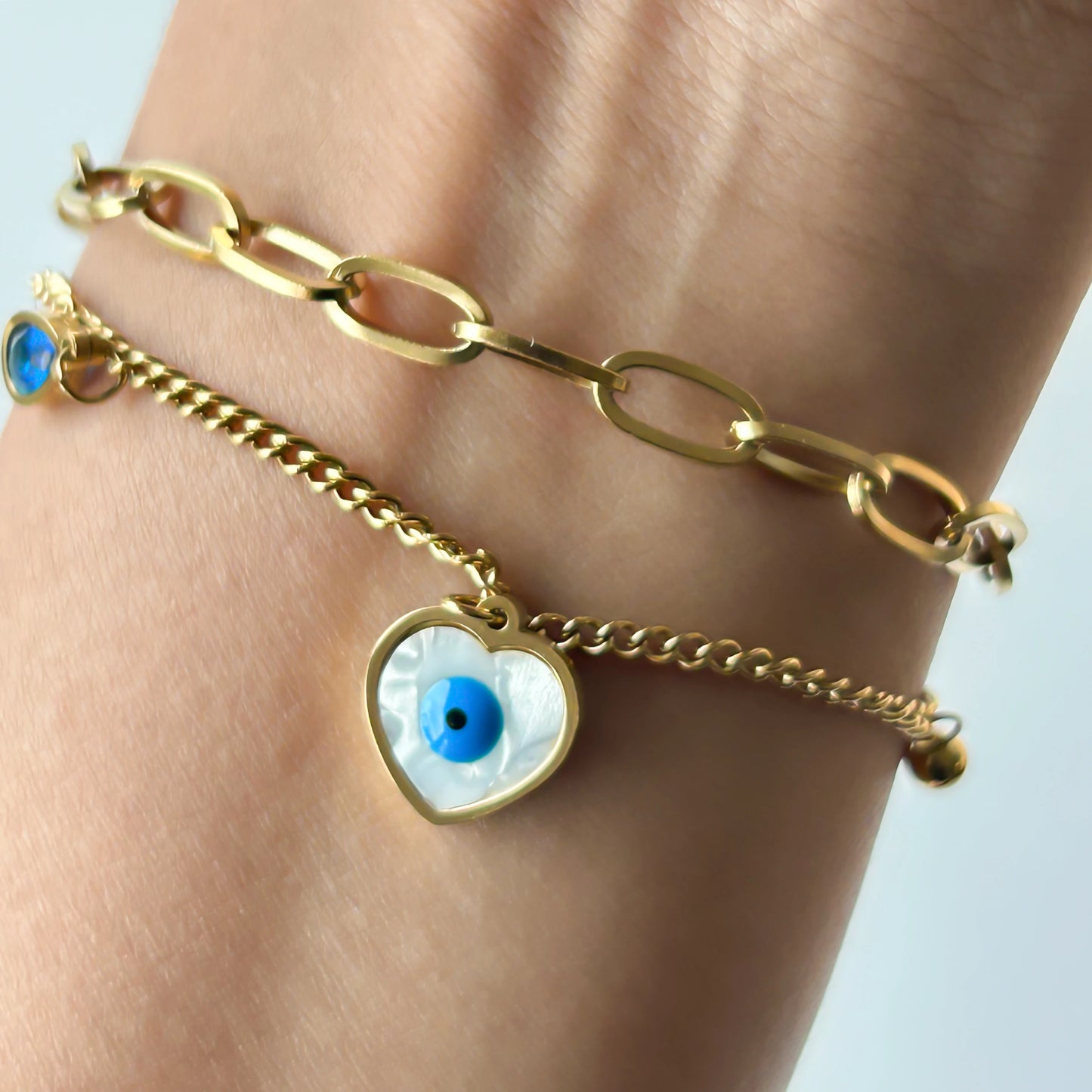 Evil Eye Double Layered Bracelet