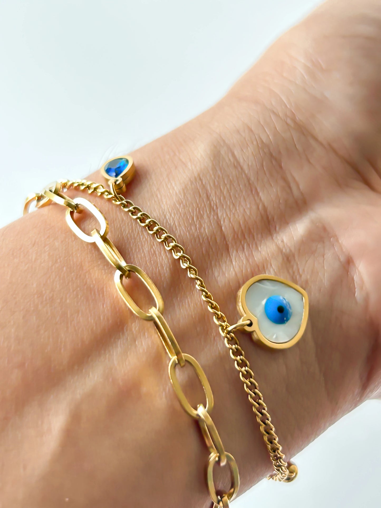 Evil Eye Double Layered Bracelet