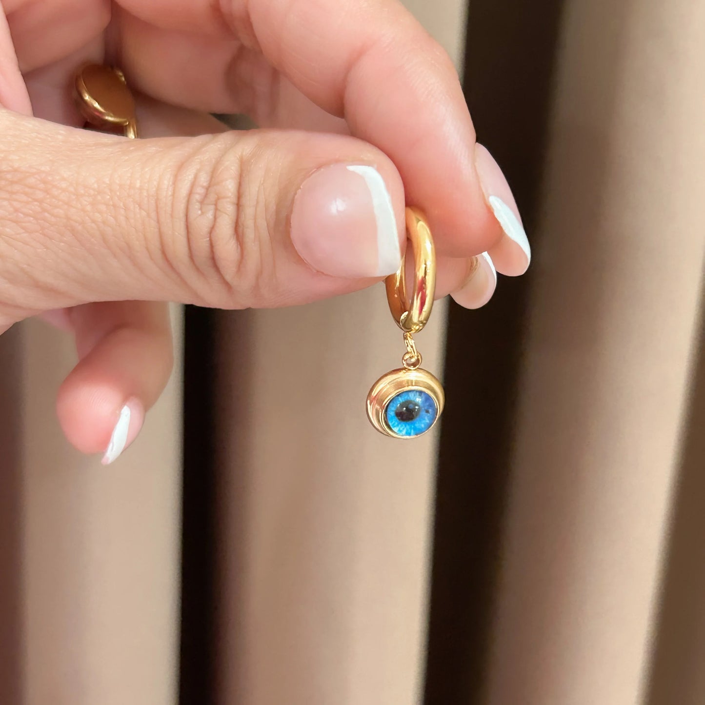 Evil Eye Hoop Earrings