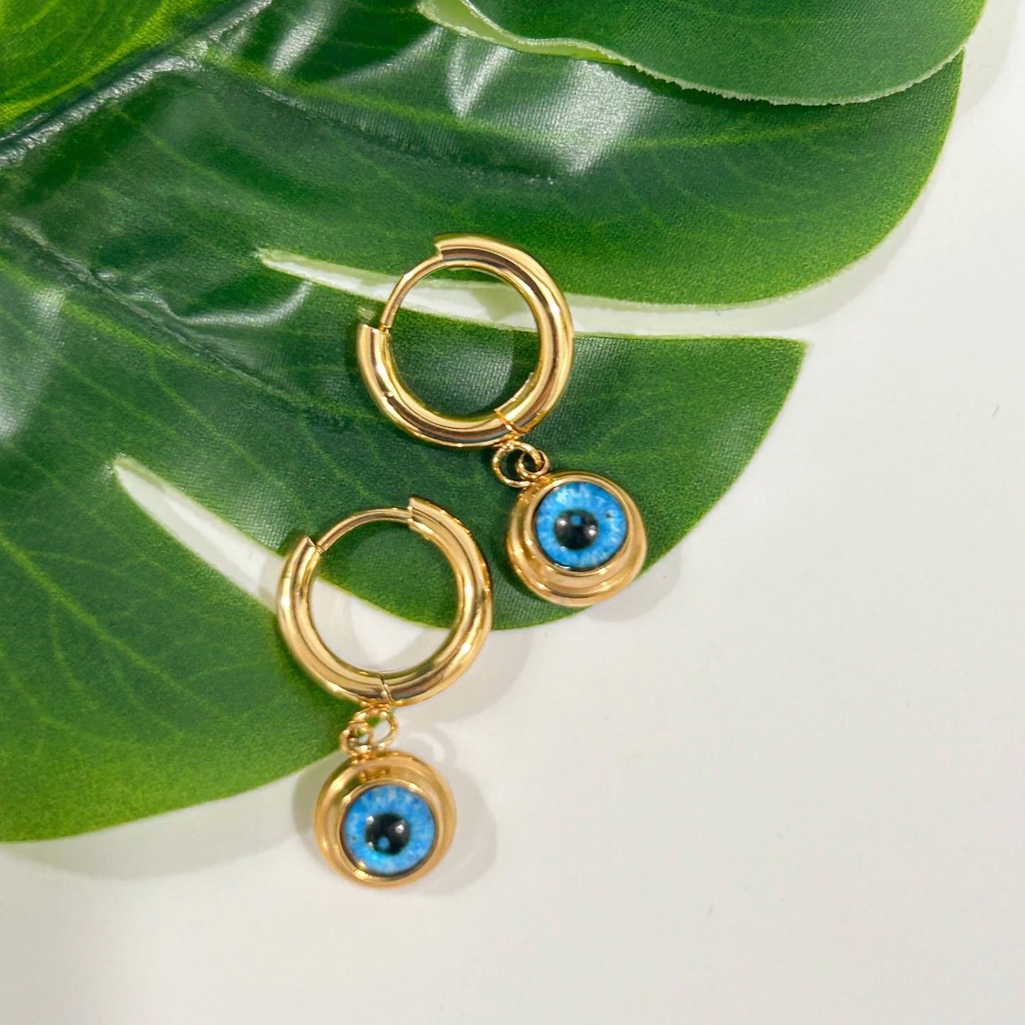 Evil Eye Hoop Earrings