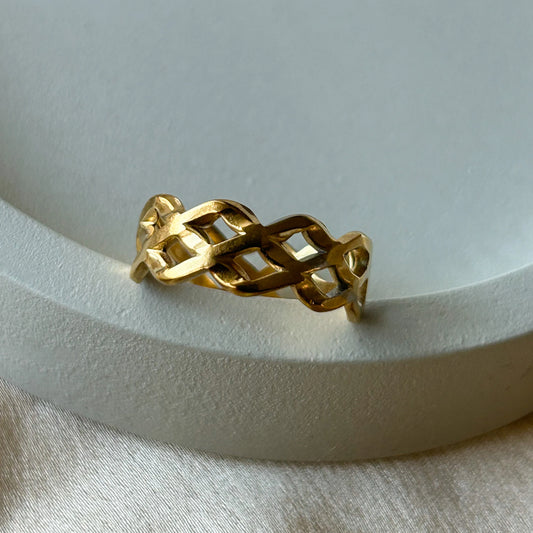 Grooved Gold Band
