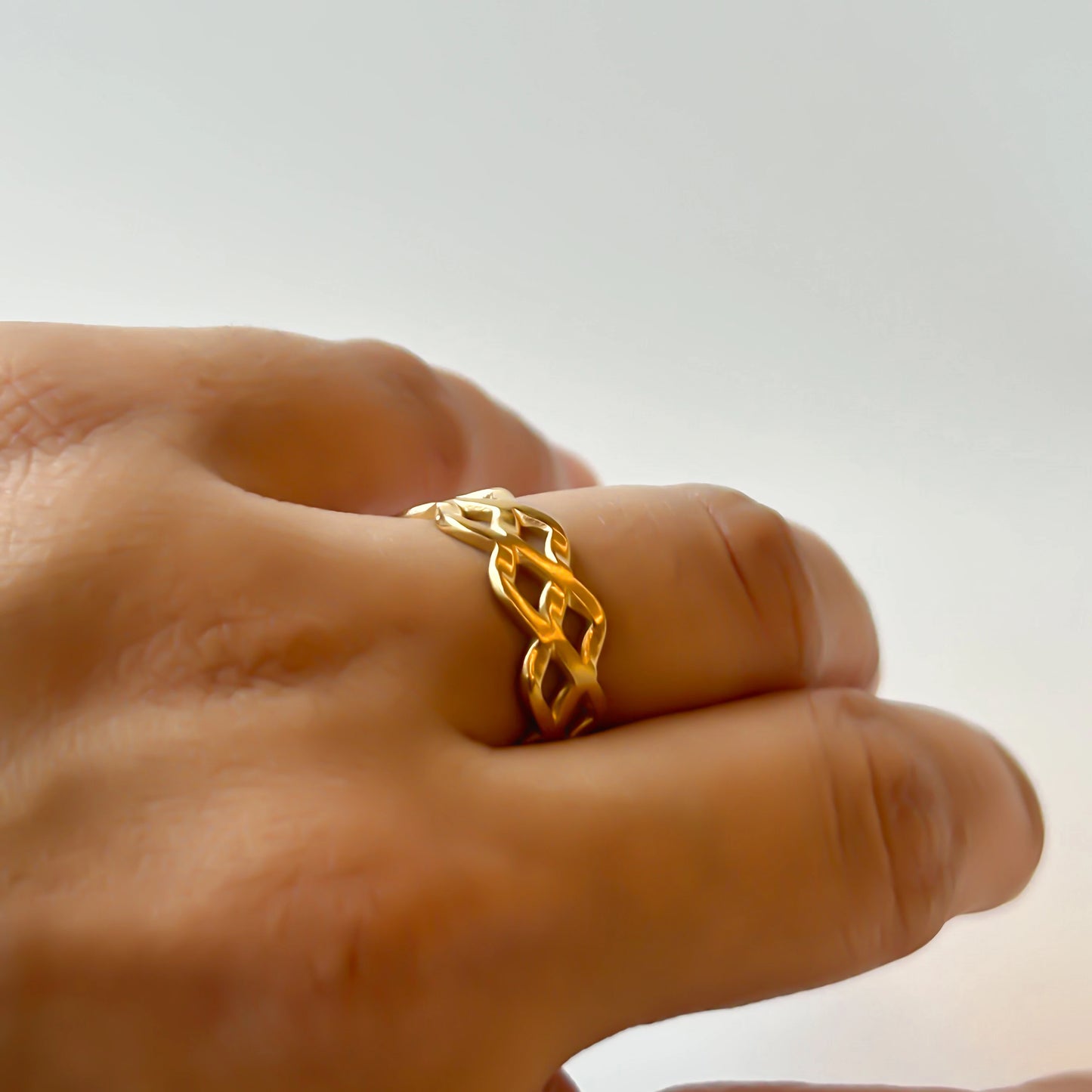 Grooved Gold Band