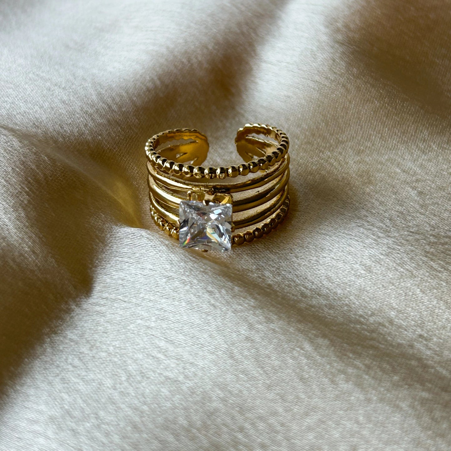 Layered Diamond Ring