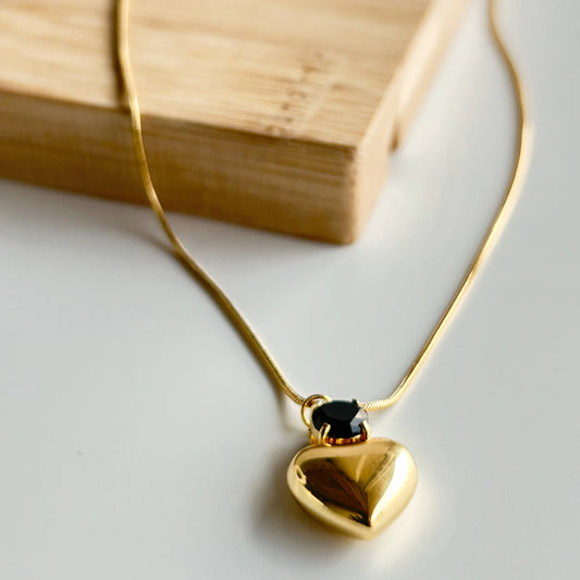 Midnight Heart Necklace