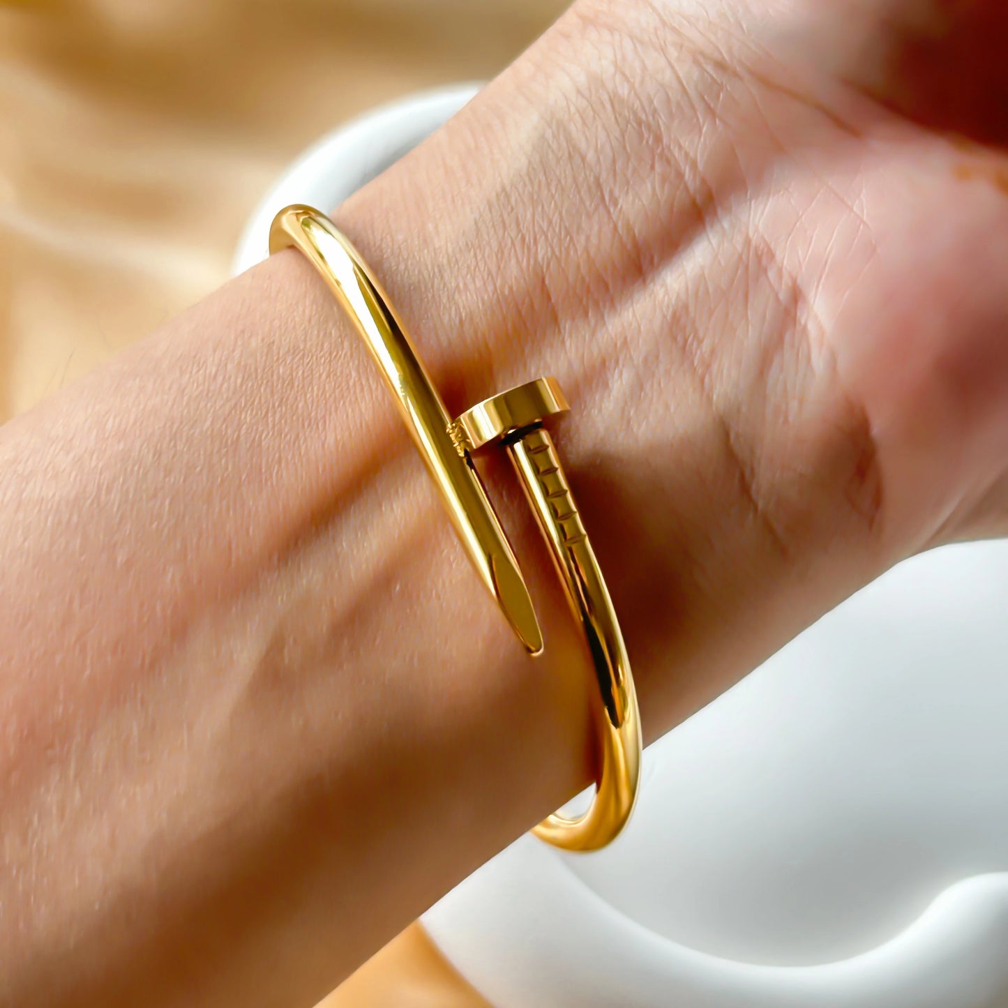 Nail Bangle Bracelet