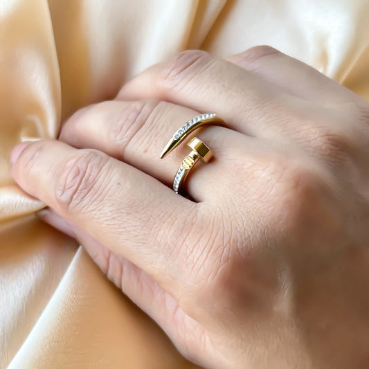 Nail Diamond Ring