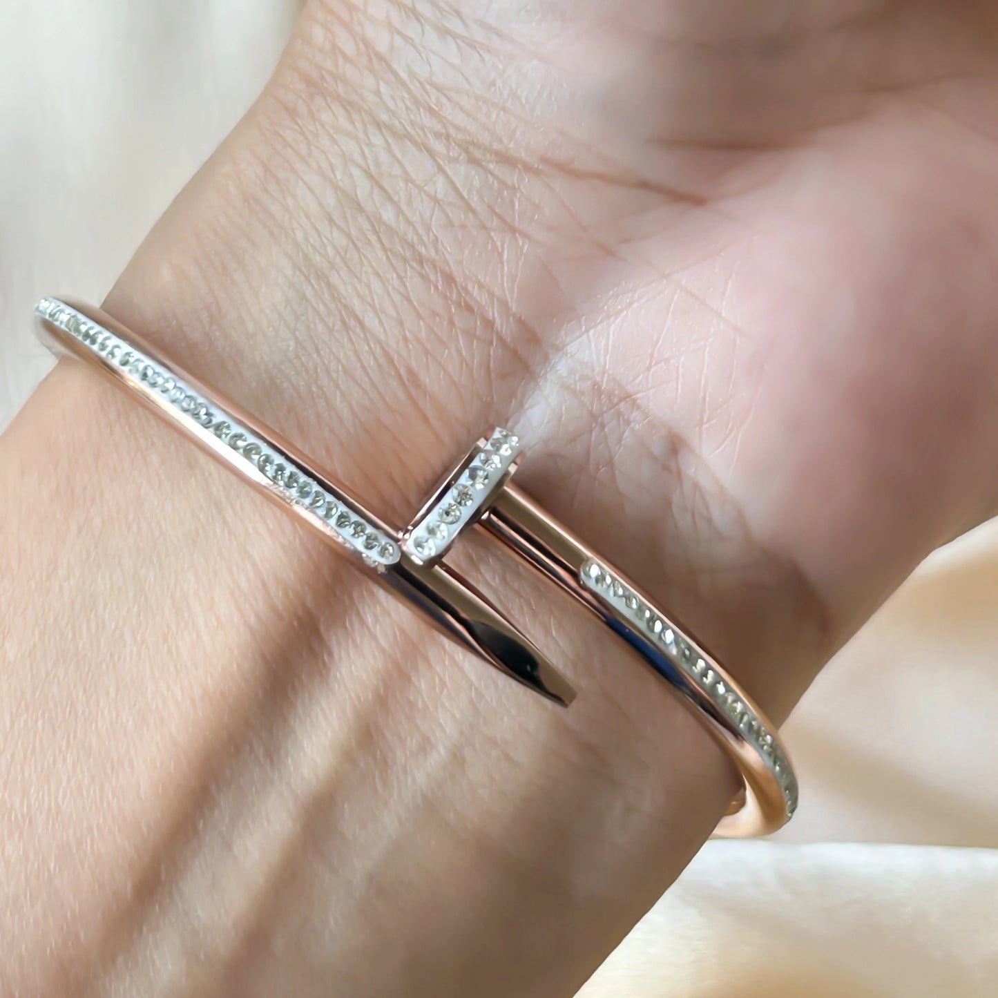Rose Gold Nail Bangle