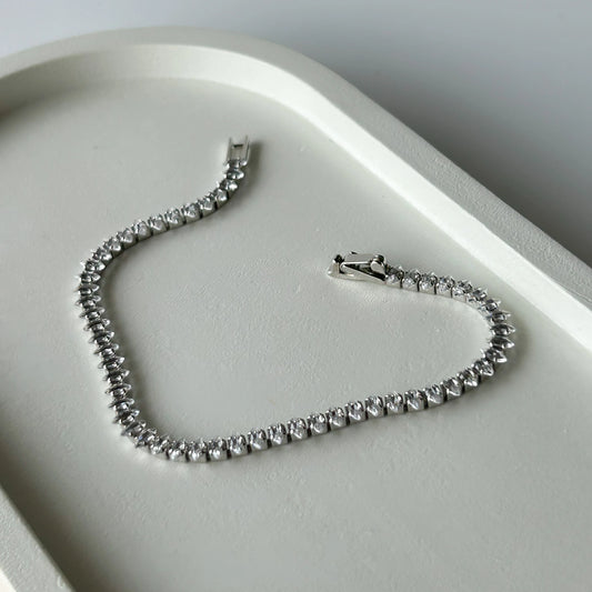 Slim Classic Crystal Tennis Bracelet