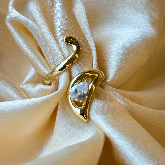 Spiral Diamond Ring