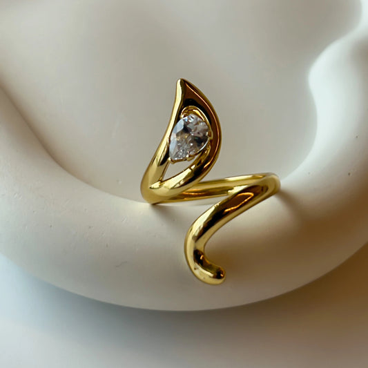 Spiral Diamond Ring