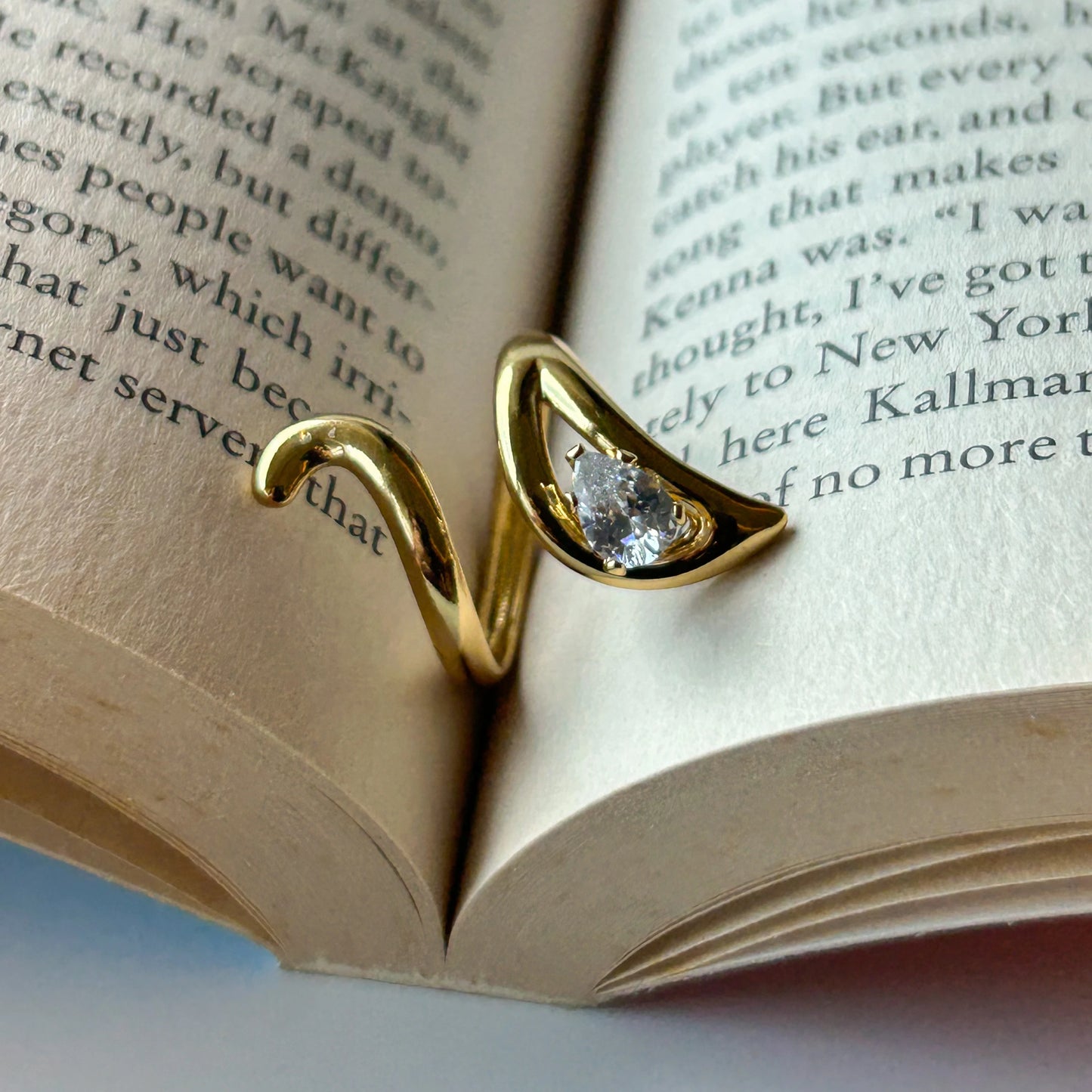 Spiral Diamond Ring
