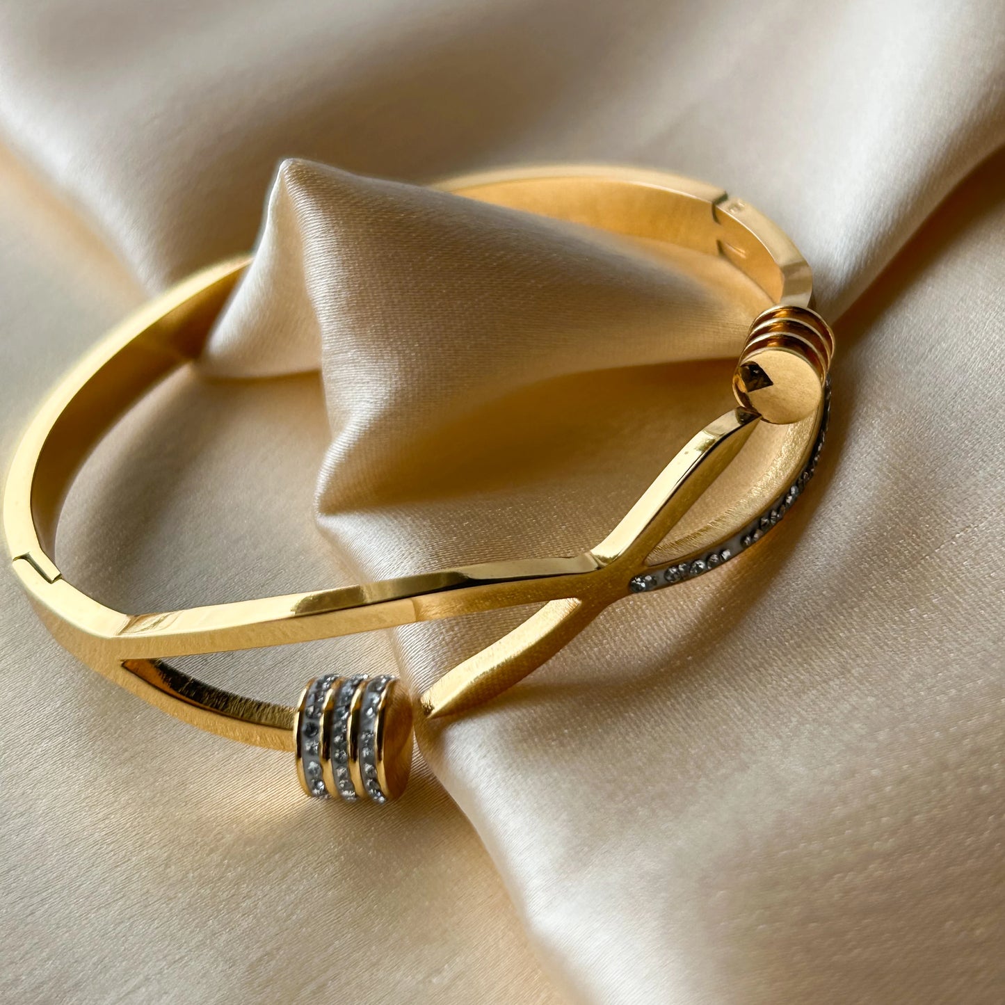 Twisted Studded Bangle