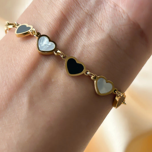 WB Hearts Chain Bracelet