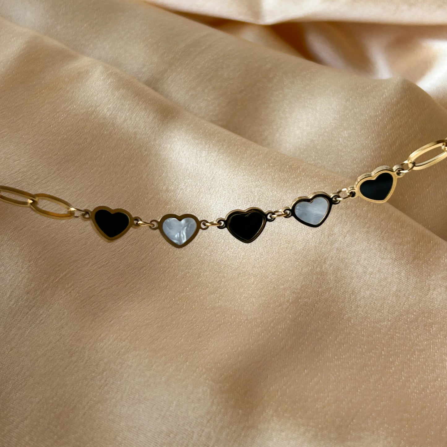 WB Hearts Chain Bracelet
